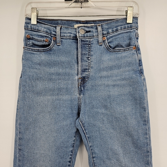 Levi's Wedgie Straight Fit Button Fly High Rise Women's Jeans Size 28 - Picture 2 of 12